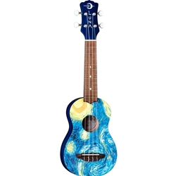 Luna UKE STR S Uke Starry Night Soprano w/Gigbag